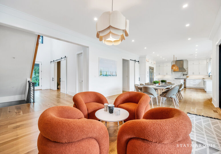 Open concept Living, Dining and Kitchen