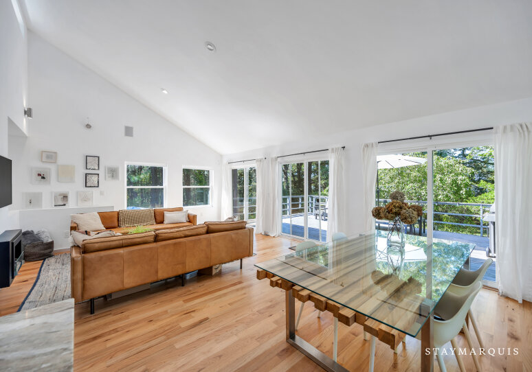 Open concept, living, dining and kitchen