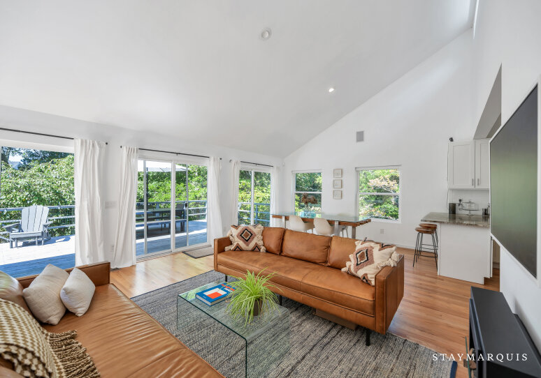 Open concept, living, dining and kitchen