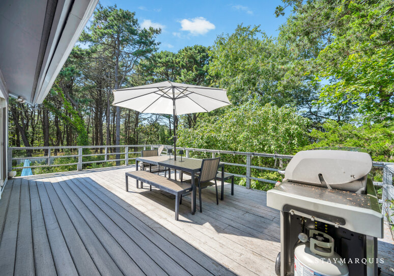Upstairs deck