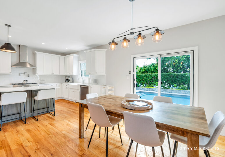 Open concept Living, Dining and Kitchen