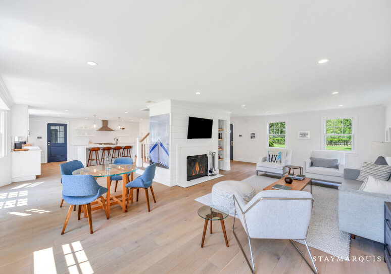 Open concept Living, Dining and Kitchen