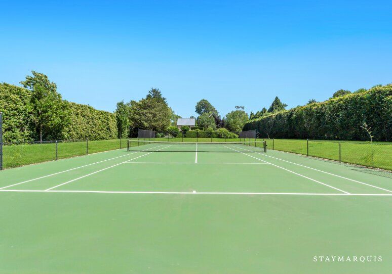 Private tennis court