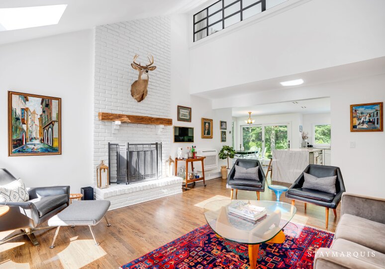 Open concept Living, Dining and Kitchen