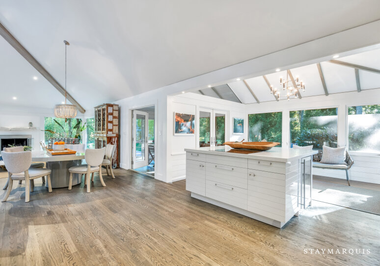 Open concept Living, Dining and Kitchen